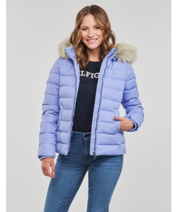Doudounes femmes Tommy Jeans TJW BASIC HOODED DOWN JACKET Bleu