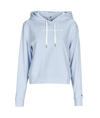 Sweat-shirt femmes Tommy Hilfiger REG FROSTED CORP LOGO HOODIE Bleu
