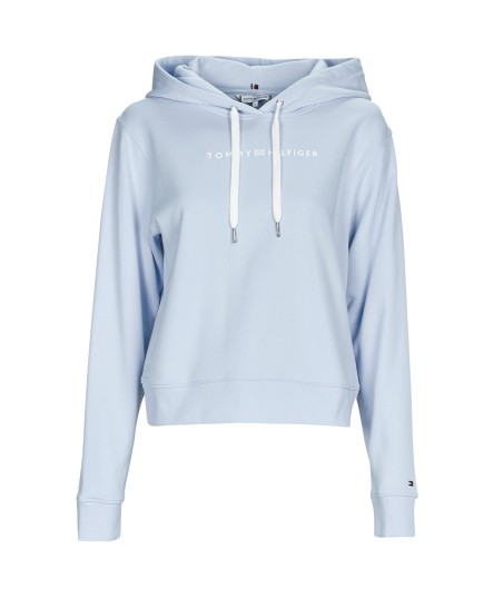 Sweat-shirt femmes Tommy Hilfiger REG FROSTED CORP LOGO HOODIE Bleu
