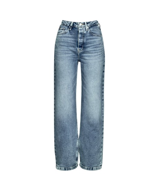 Jeans mom femmes Tommy Hilfiger RELAXED STRAIGHT HW LIV Bleu