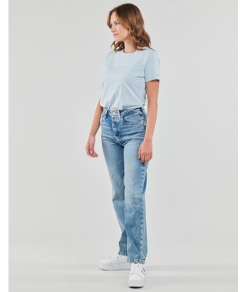 Jeans mom femmes Tommy Hilfiger RELAXED STRAIGHT HW LIV Bleu