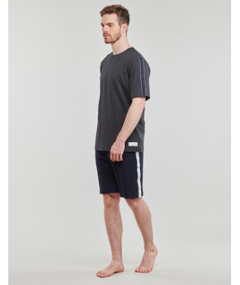 T-shirt hommes Tommy Hilfiger SS TEE LOGO Gris