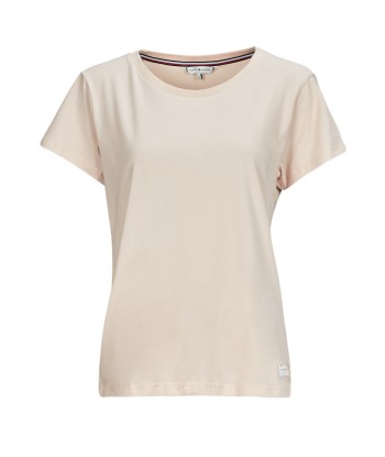 T-shirt femmes Tommy Hilfiger SHORT SLEEVE T-SHIRT Beige