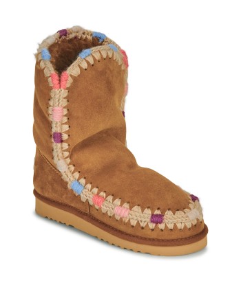 Boots femmes Mou ESKIMO 24 OVERSTICH Marron