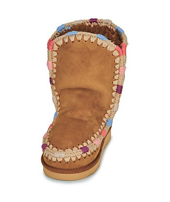 Boots femmes Mou ESKIMO 24 OVERSTICH Marron