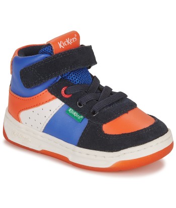 Baskets montantes enfant garcons Kickers KICKALIEN Bleu