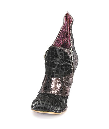 Bottines femmes Irregular Choice MIAOW Noir
