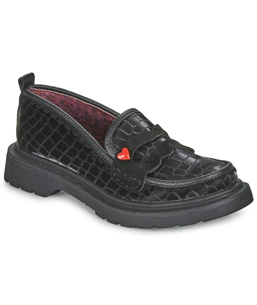 Mocassins femmes Irregular Choice LOVE A LOAF Noir