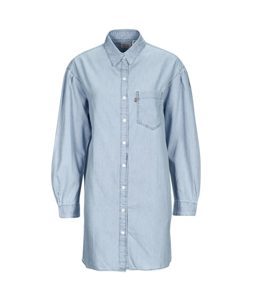 Robe courte femmes Levis RHEA SHIRT DRESS Bleu
