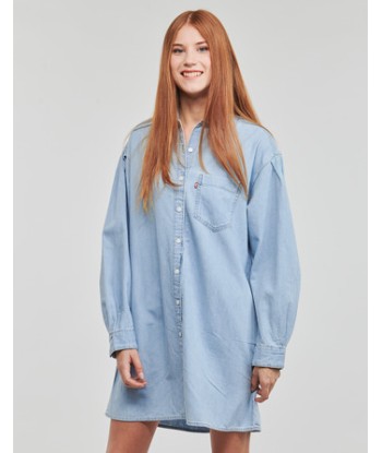 Robe courte femmes Levis RHEA SHIRT DRESS Bleu