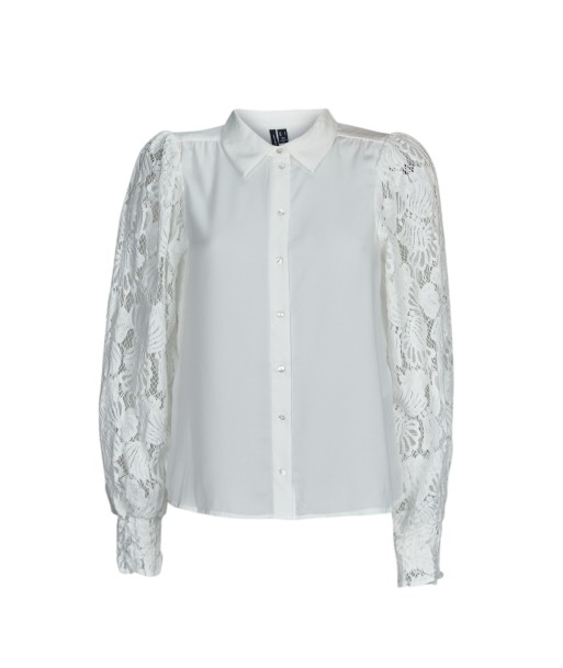 Chemise femmes Vero Moda VMCABENA L/S SHIRT WVN BTQ Blanc