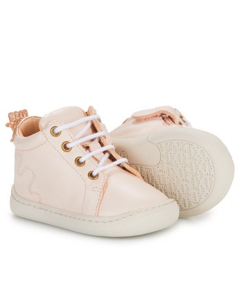 Baskets montantes enfant filles Easy Peasy MY DEBOO LACET Rose