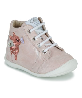 Baskets montantes enfant filles GBB BICHETTE ETE Rose