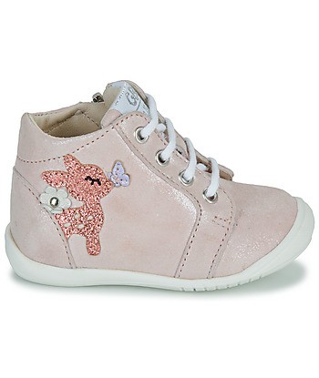 Baskets montantes enfant filles GBB BICHETTE ETE Rose