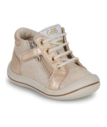 Baskets montantes enfant filles GBB FLEXOO ZIPETTE Beige