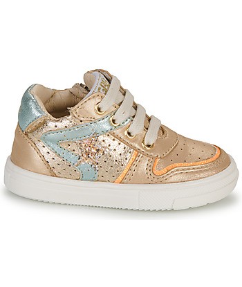 Baskets montantes enfant filles GBB LAMANE Beige