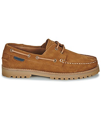 Chaussures bateau hommes Pellet OLIVIO Marron