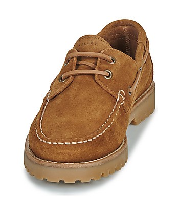Chaussures bateau hommes Pellet OLIVIO Marron