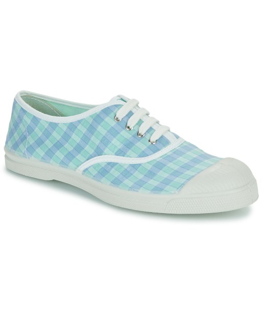 Baskets basses femmes Bensimon SUMMER CHECKS Bleu