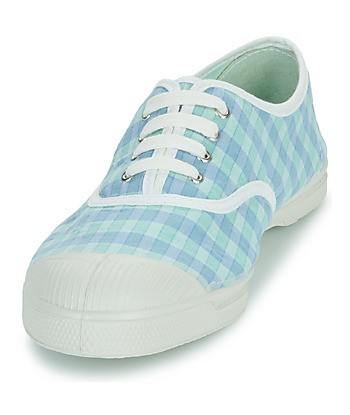 Baskets basses femmes Bensimon SUMMER CHECKS Bleu