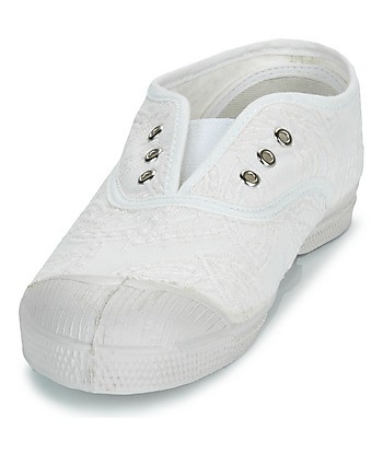 Baskets basses enfant filles Bensimon TENNIS ELLY BRODERIE ANGLAISE Bl