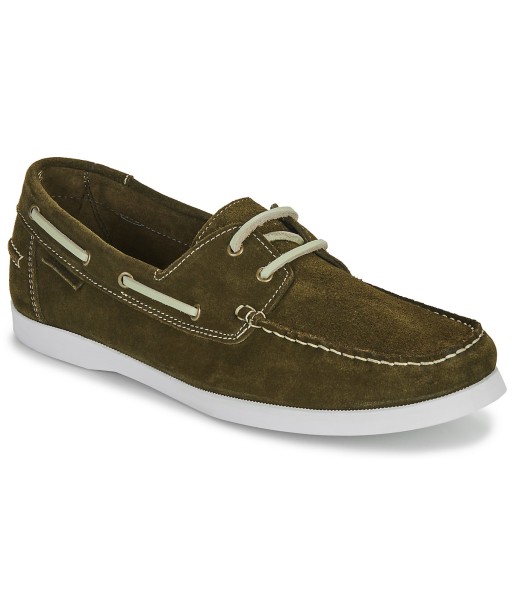 Chaussures bateau hommes Carlington BORSI Kaki