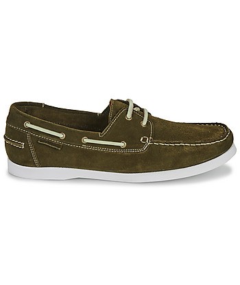 Chaussures bateau hommes Carlington BORSI Kaki