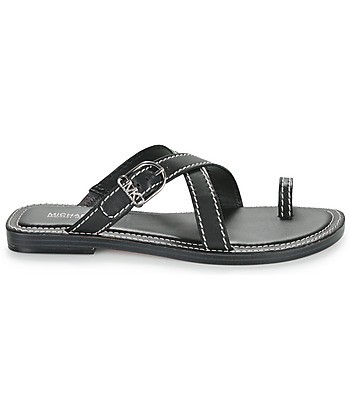 Sandales femmes MICHAEL Michael Kors ASHTON FLAT THONG Noir