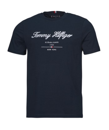 T-shirt hommes Tommy Hilfiger SCRIPT LOGO TEE Marine