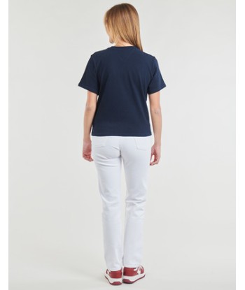 T-shirt femmes Tommy Jeans TJW BXY RAINBOW FLAG TEE Marine
