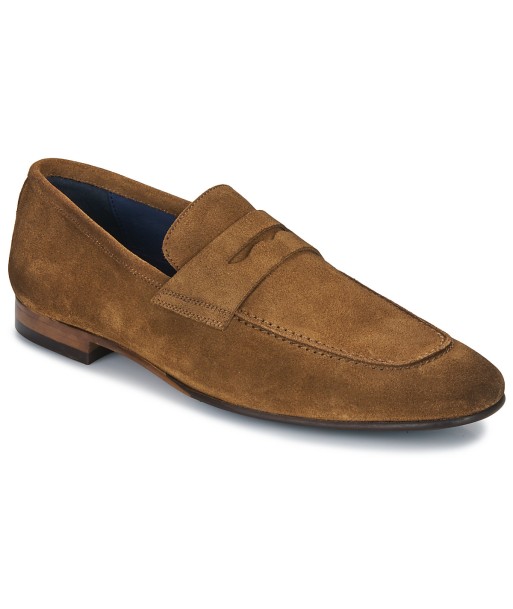 Mocassins hommes Brett & Sons 4577-VELOUR-COGNAC Marron