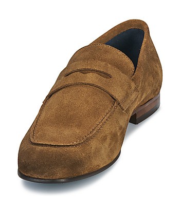 Mocassins hommes Brett & Sons 4577-VELOUR-COGNAC Marron