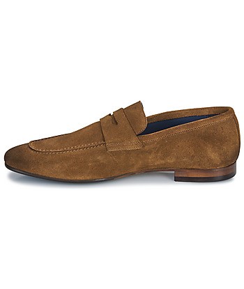 Mocassins hommes Brett & Sons 4577-VELOUR-COGNAC Marron
