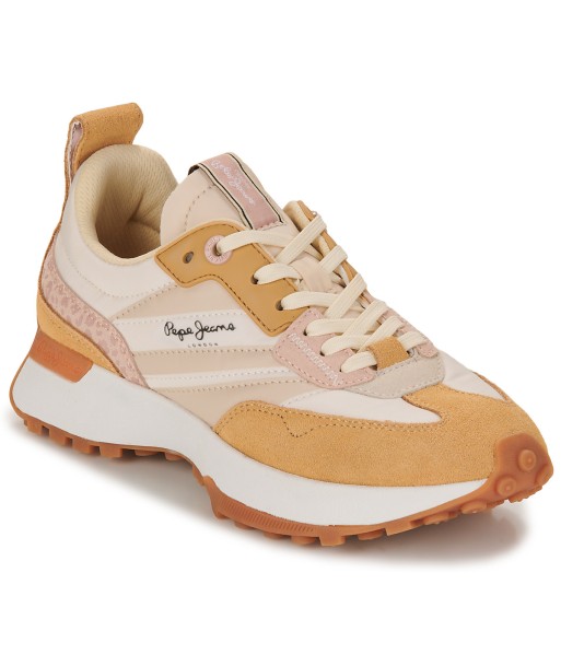 Baskets basses femmes Pepe jeans LUCKY PRINT Beige