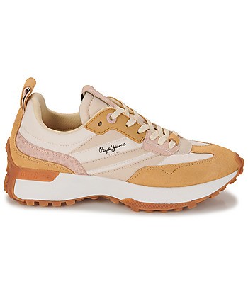 Baskets basses femmes Pepe jeans LUCKY PRINT Beige