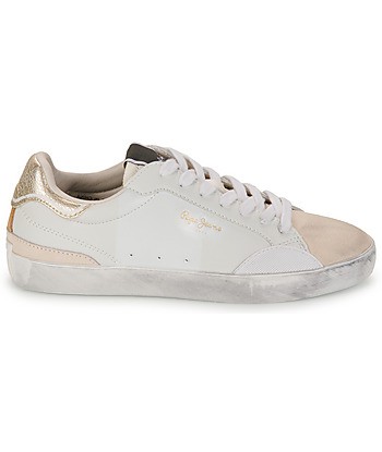 Baskets basses femmes Pepe jeans LANE MOON W Beige