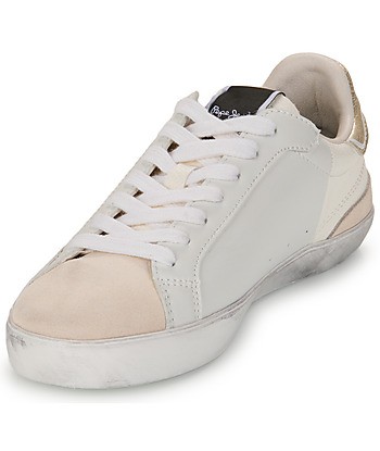Baskets basses femmes Pepe jeans LANE MOON W Beige
