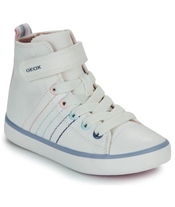 Baskets montantes enfant filles Geox J GISLI GIRL Blanc