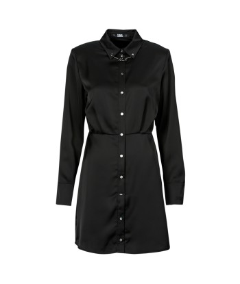 Robe courte femmes Karl Lagerfeld karl charm satin shirt dress Multico