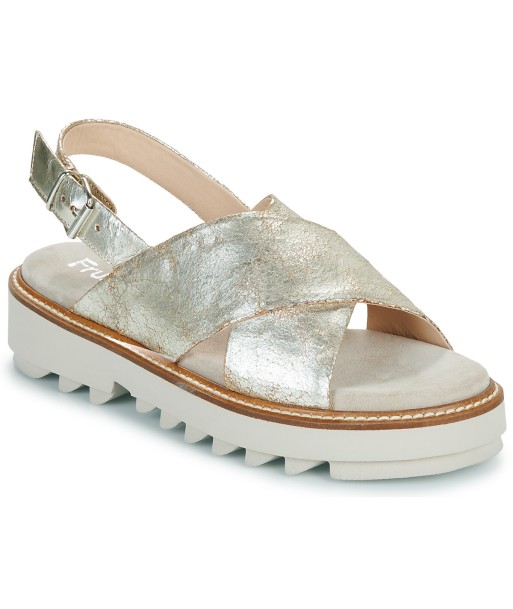 Sandales femmes Fru.it 8730-100-HELGA-PERLA-SLASH-COMETA Doré