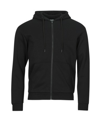 Sweat-shirt hommes Jack & Jones JJEBRADLEY SWEAT ZIP HOOD Noir