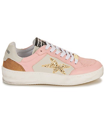 Baskets basses femmes Meline PAD571-P9537 Blanc