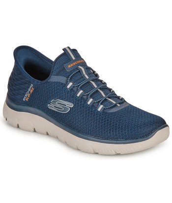 Slip ons hommes Skechers SUMMITS SLIP-INS Bleu