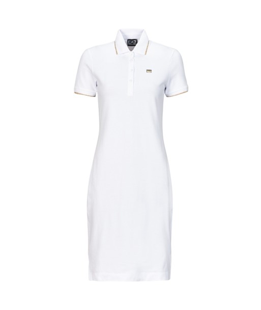 Robe courte femmes Emporio Armani EA7 ROBE POLO Blanc