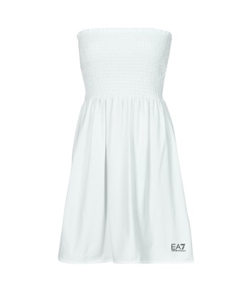 Robe courte femmes Emporio Armani EA7 ROBE SMOCK Blanc