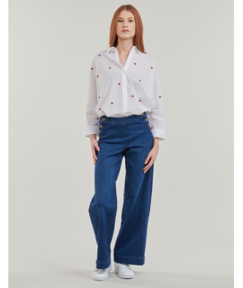 Jeans flare / larges femmes Only ONLMADISON Bleu