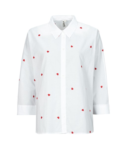 Chemise femmes Only ONLNEWLINA Blanc
