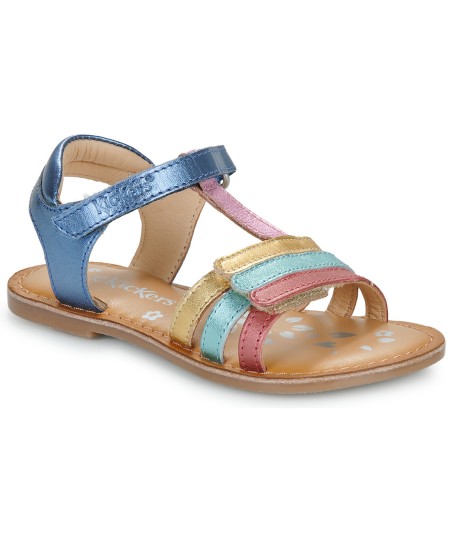 Sandales enfant filles Kickers DIAMANTO Bleu