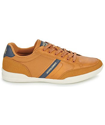 Baskets basses hommes Jack & Jones JFW ANDREW PU Marron