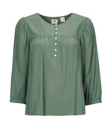 Chemise femmes Levis HALSEY 3/4 SLV BLOUSE Vert